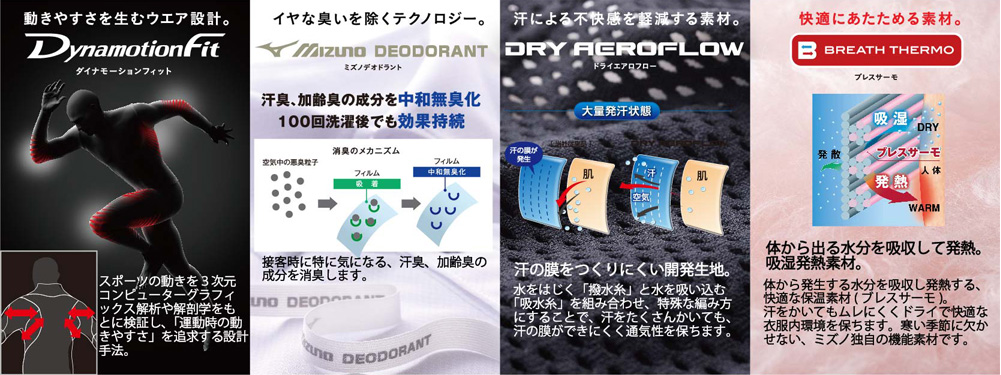 スポーツで培った動きやすさや通気性・安全性を制服やシューズに応用